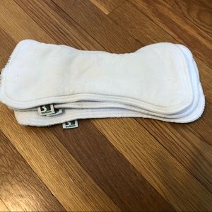 Set of three (3) cotton cloth diaper inserts